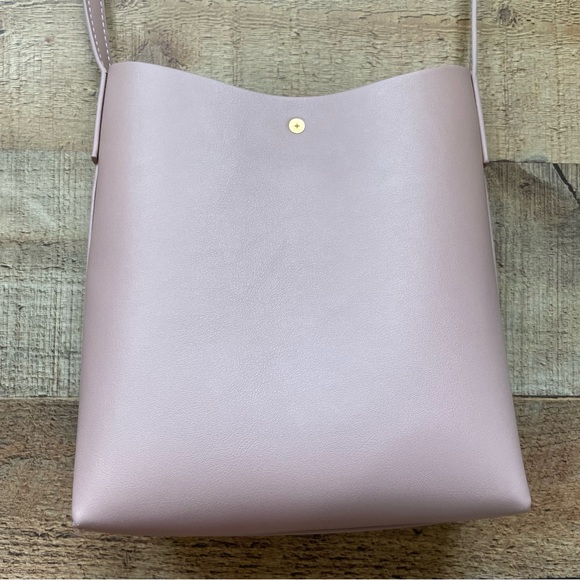 Samara Crossbody Purse Medium Shoulder Bag Peony Pink Vegan Leather NEW - Picture 5 of 10